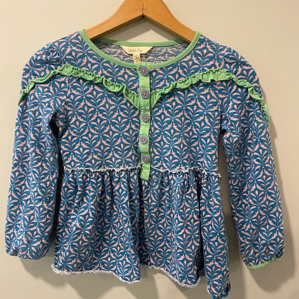Matilda Jane size 8 long sleeved shirt